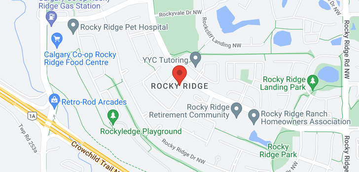 map of 630 ROCKY RIDGE VW NW
